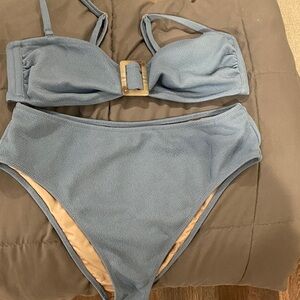 Shade & Shore Blue Bikini Set